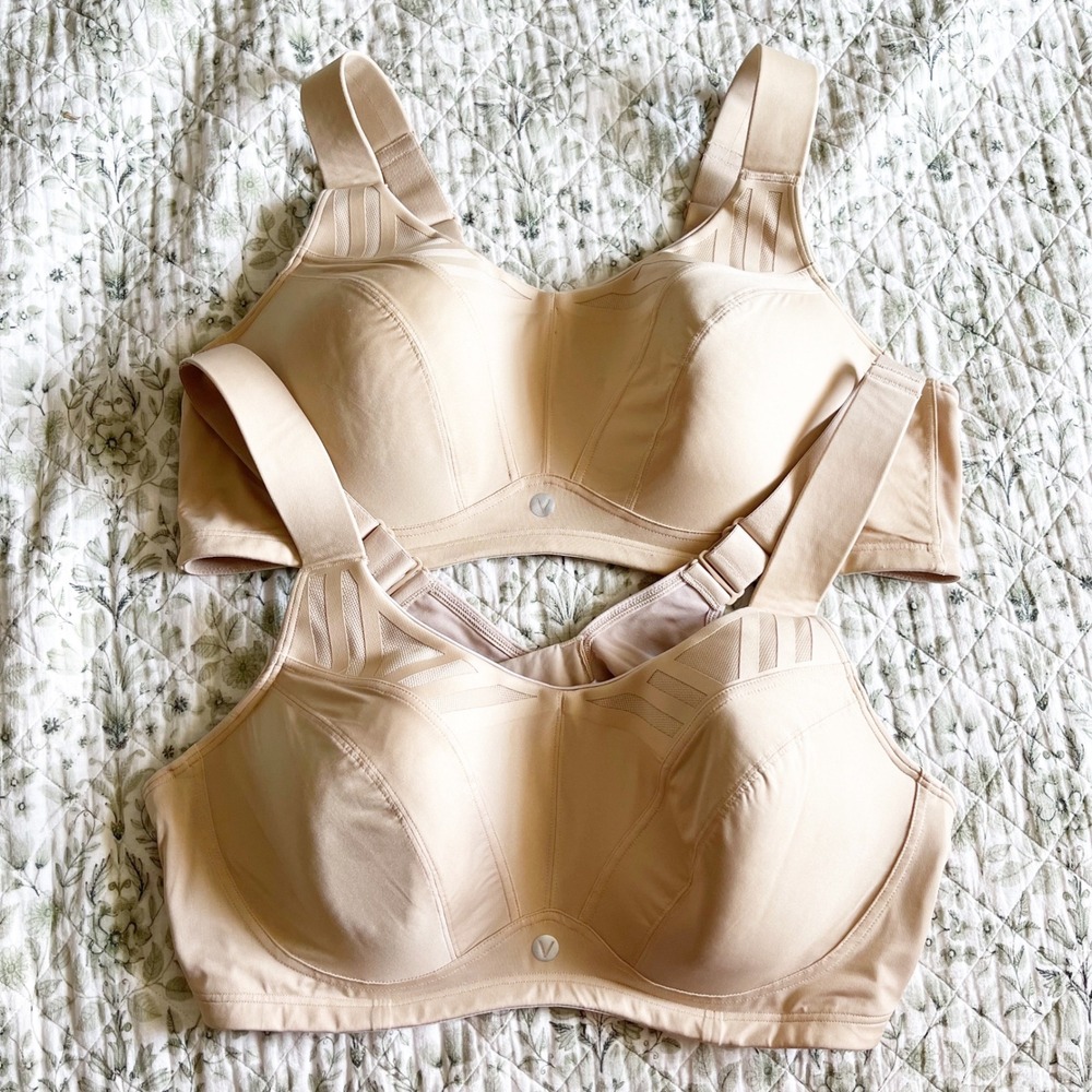 Livi Active Lane Bryant High Impact Bra 2 Pack Nude Beige 44DD